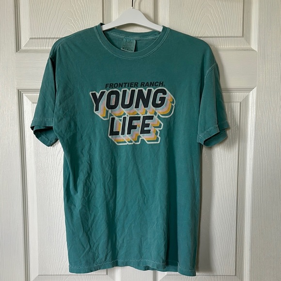 Comfort Colors Women’s Teal  T-Shirt - Young Life Size M - Picture 1 of 5